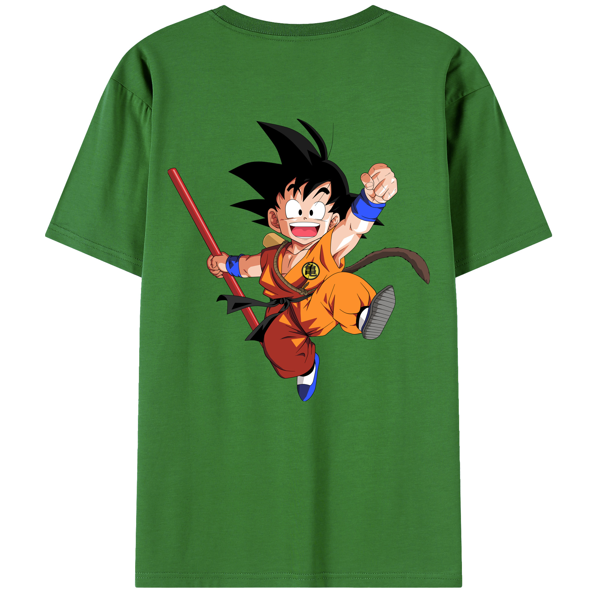 （画像用） ドラゴンボール 孫悟空（そん ごくう）Son Goku カカロット DRAGON BALL Kakarotto レディース半袖Tシャツ(バックプリント)